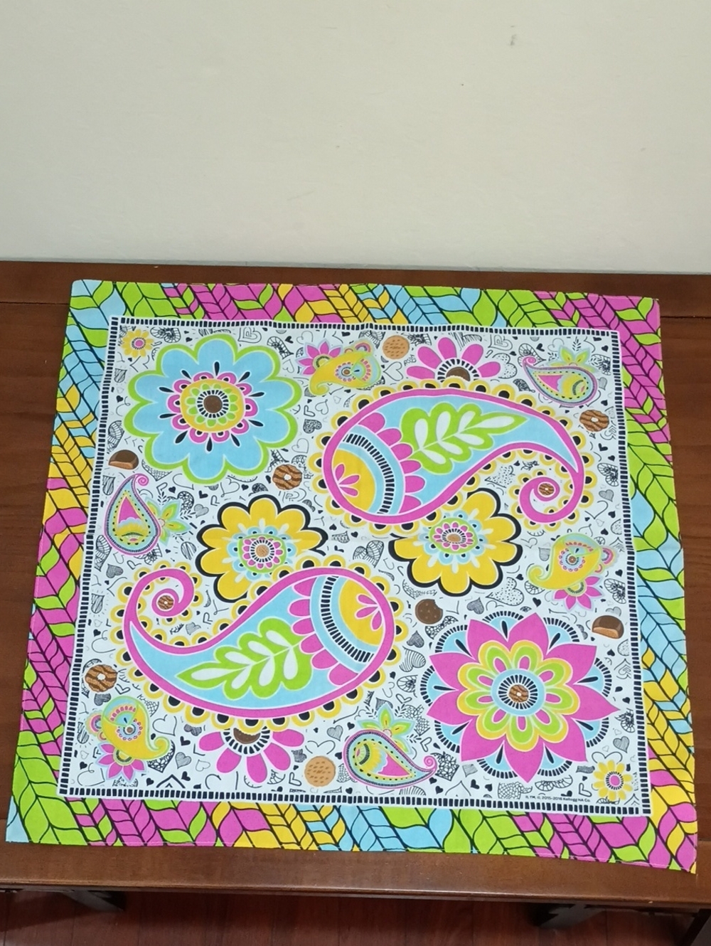 Girl Scout Little Brownie Paisley Cookies Scarf - NEW!